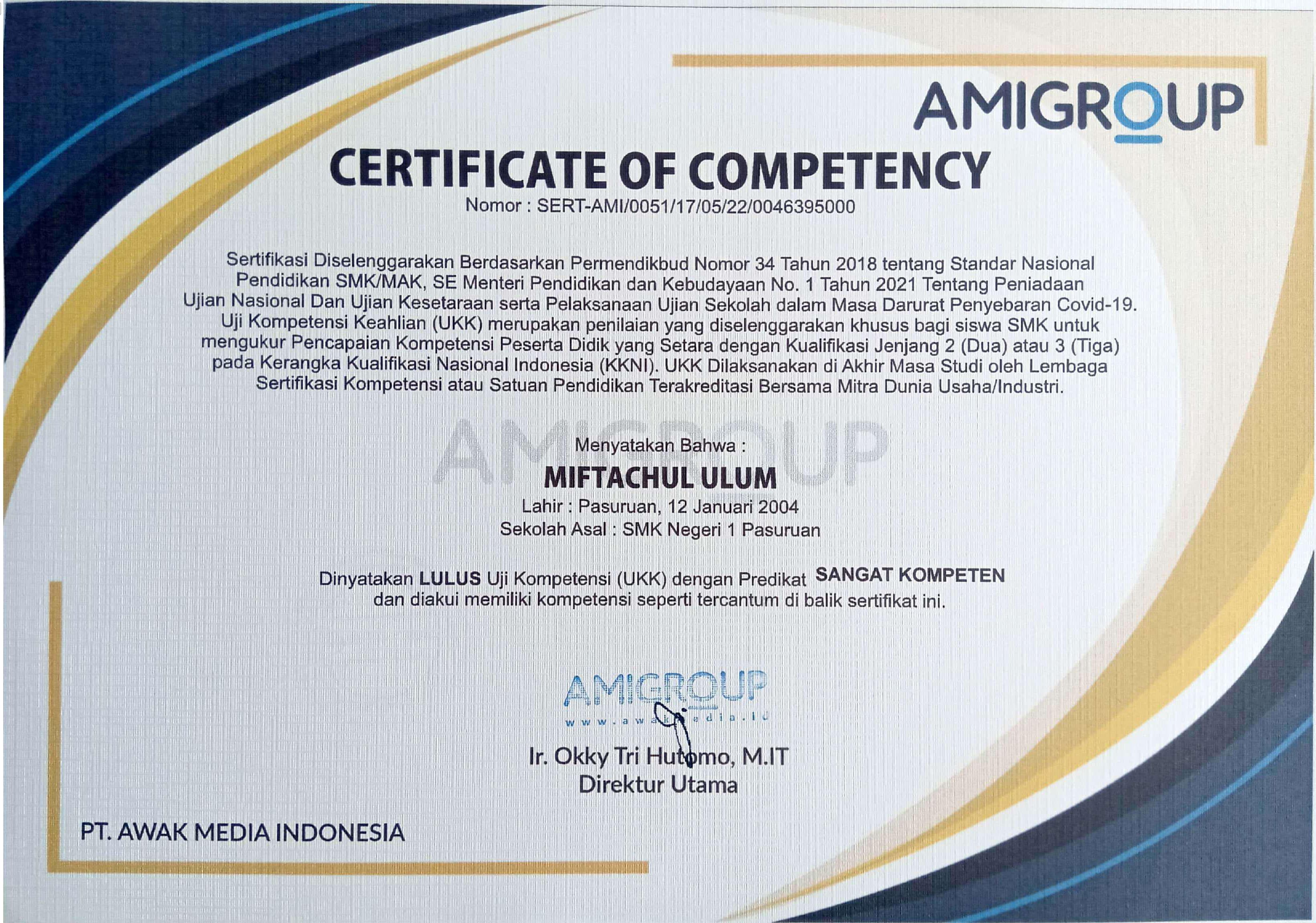 Certifications Amigroup