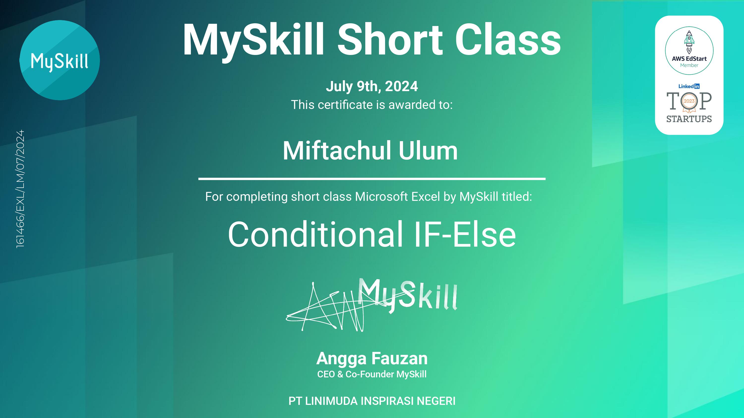 Certifications MySkill
