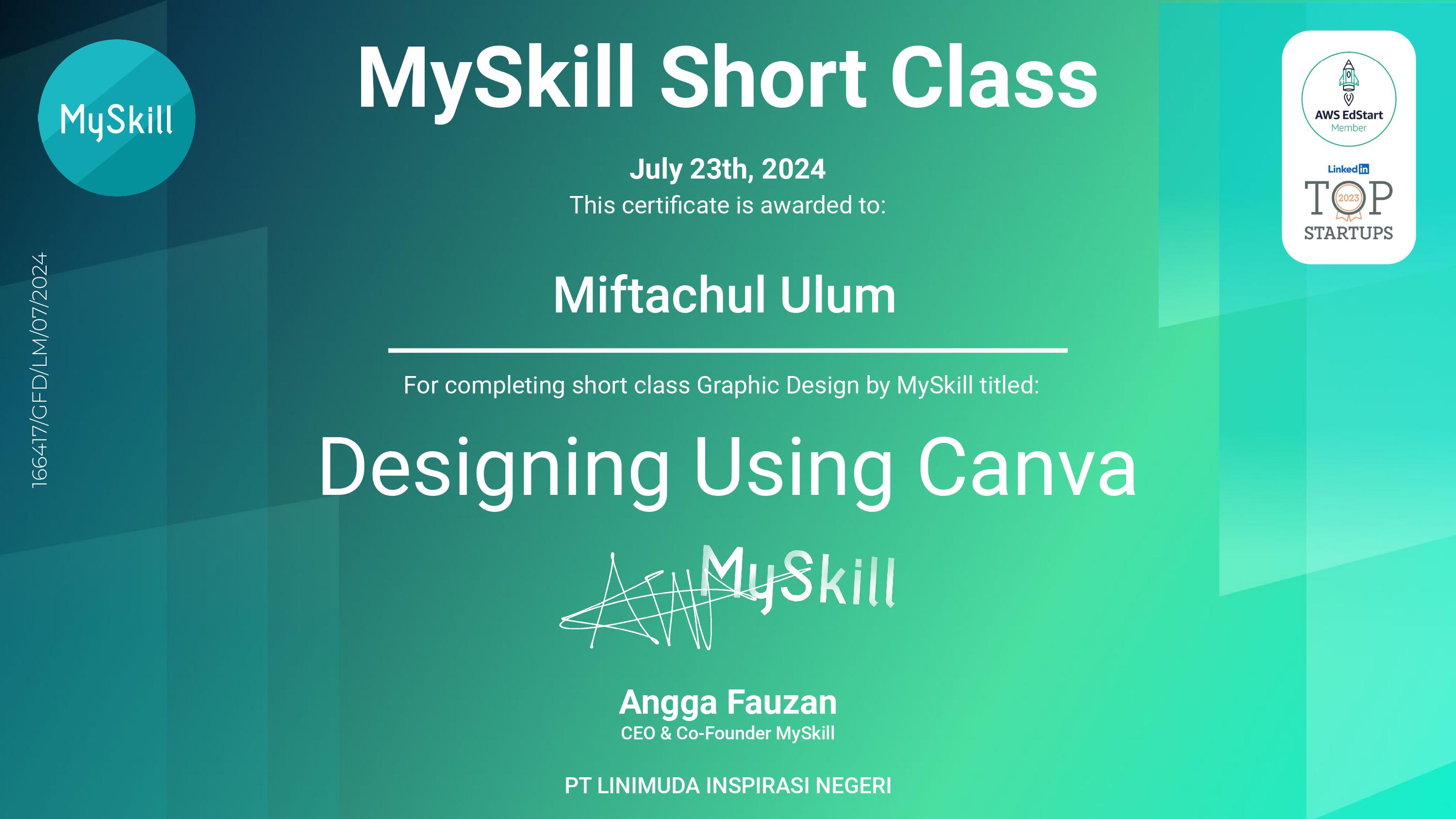 Certifications MySkill