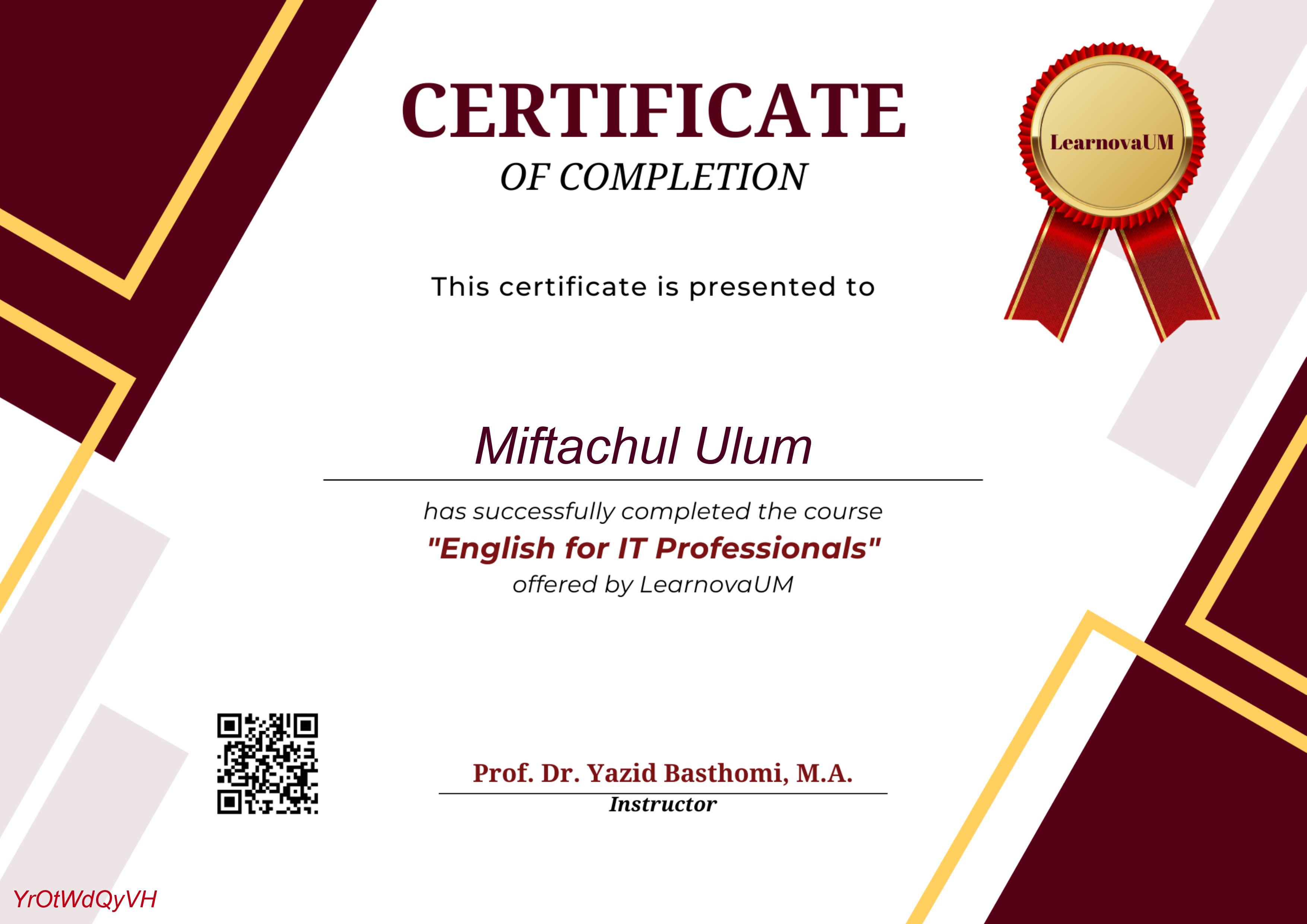 Certifications LearnovaUM